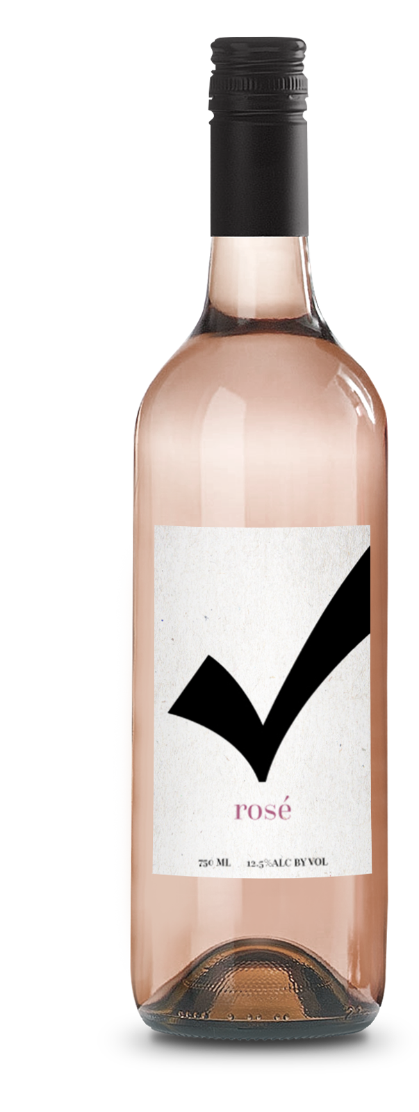 Check Rose Wine - Full Bottle Image